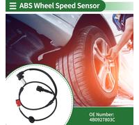 Capteur Vitesse Roue Abs Avant Gauche Ou Droit Capteur Abs Système Freinage Antiblocage No.4B0927803C Pour Vw Passat 2000-2005 Pour Audi A4 / A4 Quattro 1997-2001 / S4 2000-2001