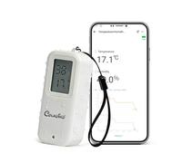 Capteur ZigBee de Température et d'humidité Intelligent IP65, Écran LED | ZigBee 3.0 Thermomètre Hygrometre Intérieur Extérieur pour Serre et Cave à Vin, ZigBee Hub Requis, Compatible avec Alexa
