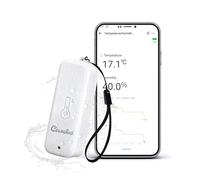 Capteur ZigBee de Température et d'humidité Intelligent IP65 | ZigBee 3.0 Thermomètre Hygromètre Intérieur Extérieur pour Domotique, ZigBee Hub Requis, Compatible avec Alexa,Home Assistant