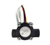 Capteurs de débit d'eau 3,5-24 V Contrôle de l'eau Liquide 1-30 l/min Commutateurs 1,75 MPa Résistance à la pression YF-S201