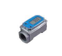 Capteurs de débit, K24 LCD Carburant Outils maniables, affichage numérique électronique mesurant haute précision Alliage d'aluminium Débitmètre multifonction (6 min)