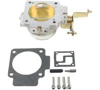 Capteurs de position de l'accélérateur Kit de corps de papillon en aluminium 1 pièce 62 mm pour modèles 1991-2003, compatible avec Jeep 4.0 L, Cherokee et Wrangler 1724 Corps de papillon moteur