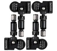 Capteurs de pression des pneus TPMS valve métallique noire compatible avec Tesla Model 3, S, X