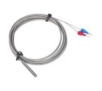Capteurs de température en acier inoxydable de 1/2/3/4/5 m, câble tressé thermocouple 0-400 ℃, sonde thermocouple 30 x 4 mm, capteurs résistants aux hautes températures