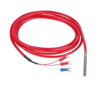 Capteurs de température industriels PT100 avec câble en silicone étanche et sonde en acier inoxydable pour divers environnements