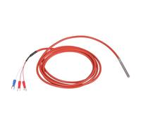 Capteurs de température industriels PT100 avec câble en silicone étanche et sonde en acier inoxydable pour divers environnements