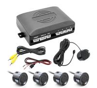 Capteurs Kit Capteur De Stationnement Vidéo Voiture AHD Détecteur D'assistance Radar Recul Pour Caméra Surveillance Capteur De Distance De Stationnement(Noir)