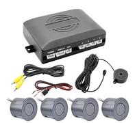 Capteurs Kit Capteur Stationnement Vidéo Voiture À Processeur Double Cœur Radar Recul Assistance Au Moniteur Capteur De Distance De Stationnement(Grey)
