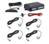 Capteurs Kit Capteurs Stationnement Radar Détection Distance Obstacle Radars Recul Pièces De Réparation Parktronic Pour Voiture Capteur De Distance De Stationnement(Argent)