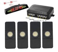 Capteurs Kit Kit Capteurs Stationnement Park Tronic 13Mm Avec Interrupteur Écran Radars Recul Détecteur Alarme Capteur De Distance De Stationnement(Gold)