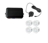 Capteurs Kit Kit Capteurs Stationnement Pour Voiture 4 22 Mm Buzzer Radar Recul Indicateur D'alerte Sonore Sonde 12 V Capteur De Distance De Stationnement(BLANC)