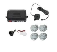Capteurs Kit Kit Capteurs Stationnement Pour Voiture 4 Buzzer Radar Recul Indicateur D'alerte Sonore Sonde 12 V 22 Mm Capteur De Distance De Stationnement(Argent)