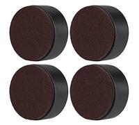 Captina Rehausseurs de Meubles en Acier au Carbone de 3 cm pour lit, canapé, Bureau, Chaise, Armoire (Rond Noirs)