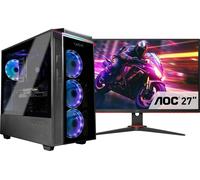 Captiva Gaming PC Bundle R82-975|R7 7700X|32GB DDR5|RTX 4060|1 TB|27"|FreeDOS