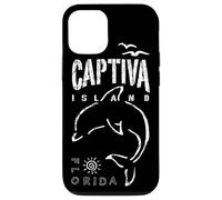 Captiva Island Souvenir, Florida Dolphin Sailing Boat, FL Coque pour iPhone 12/12 Pro
