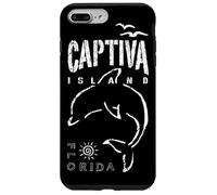 Captiva Island Souvenir, Florida Dolphin Sailing Boat, FL Coque pour iPhone 7 Plus/8 Plus