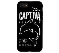 Captiva Island Souvenir, Florida Dolphin Sailing Boat, FL Coque pour iPhone SE (2020) / 7/8