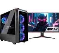 CAPTIVA PC Advanced Gaming I84-090 TFT Bundle (i5-12400F/RTX4060 Ti 8GB GDDR6/SSD 1TB/32768/WLAN/Windows 11 Home 64-bit) (84090)