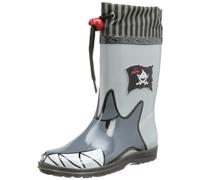 Capt'n Sharky 130060, Bottes à Enfiler garçon - Gris - Grau (Grau 9), 21 EU