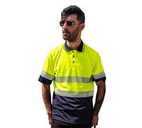 Capto Apparel Haute Visibilité T-Shirt - Réfléchissant Tee-Shirt - T-Shirt de Protection de Sécurité - Avertissement T-Shirt - Hi-Vis Tee Shirt - Jaune - XL