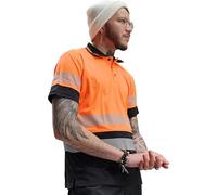 Capto Apparel Haute Visibilité T-Shirt - Réfléchissant Tee-Shirt - T-Shirt de Protection de Sécurité - Avertissement T-Shirt - Hi-Vis Tee Shirt - Orange - XXL