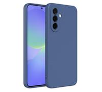 Captor Coque colorée en Silicone Liquide pour Samsung A36, Haute qualité avec Bord relevé pour écran et Protection Appareil Photo Souple avec Microfibre intérieure (Bleu foncé)