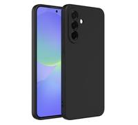 Captor Coque colorée en Silicone Liquide pour Samsung A36, Haute qualité avec Bord relevé pour écran et Protection Appareil Photo Souple avec Microfibre intérieure (Noir)