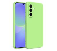 Captor Coque colorée en Silicone Liquide pour Samsung A36, Haute qualité avec Bord relevé pour écran et Protection Appareil Photo Souple avec Microfibre intérieure (Vert)