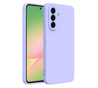 Captor Coque colorée en Silicone Liquide pour Samsung A56, Haute qualité avec Bord relevé pour écran et Protection Appareil Photo Souple avec Microfibre intérieure (Lavande Bleue)