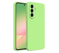 Captor Coque colorée en Silicone Liquide pour Samsung A56, Haute qualité avec Bord relevé pour écran et Protection Appareil Photo Souple avec Microfibre intérieure (Vert)