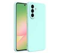 Captor Coque colorée en Silicone Liquide pour Samsung A56, Haute qualité avec Bord relevé pour écran et Protection Appareil Photo Souple avec Microfibre intérieure (Vert Menthe)