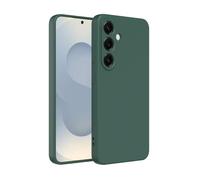 Captor Coque colorée en Silicone Liquide pour Samsung S25, Haute qualité avec Bord relevé pour écran et Protection Appareil Photo Souple avec Microfibre intérieure (Vert foncé)