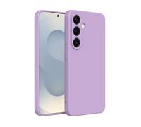 Captor Coque colorée en Silicone Liquide pour Samsung S25, Haute qualité avec Bord relevé pour écran et Protection Appareil Photo Souple avec Microfibre intérieure (Violet Lilas)