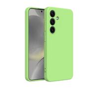 Captor Coque colorée pour Samsung Galaxy S24, Coque Souple et Fine en Silicone TPU, Protecteur d'appareil Photo de Haute qualité avec Bord surélevé pour écran et Appareil Photo (Verte)