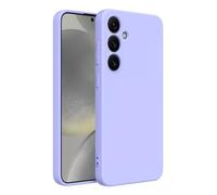 Captor Coque en Silicone Liquide Colored pour Samsung Galaxy S24 Plus, Haute qualité avec Bords d'écran surélevés et Protection Souple de l'appareil Photo avec Microfibre Interne (Bleu Lavande)