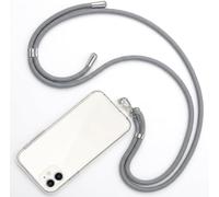 Captor Cordon universel pour smartphone, bandoulière en nylon tressé pour coque de téléphone, patch insérée entre étui et téléphone portable, cordon de cou femme homme (gris)