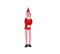 Captor Lutin Farceur de Noël 38cm, Lutin Farceur Fille ou Garçon, Elfe de Noël Farceur avec Longues Jambes, Lutins Farceurs Peluche pour Décoration (Fille Elfe)