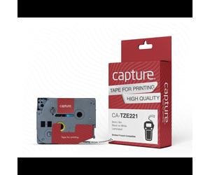 Capture CA-TZE221 Ruban d'étiquette 30g, dimensions colis 74x110x22mm, poids du paquet 55g.