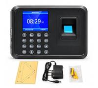 Capture du temps pour les petites entreprises, connexion avec empreinte | Horloge à timbres allemande, machine de présence pour employés, aucun réseau requis