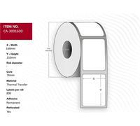 Capture Label 148 x 210mm, Core 76mm,