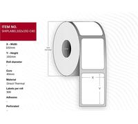 Capture Ship-label 102 x 192mm, Core