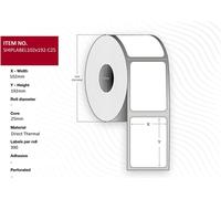 Capture Ship-label 102 x 192mm, Core
