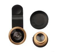 Capture the Moment Kit d'objectifs pour téléphone portable avec objectif Fish Eye, grand angle et macro (doré)