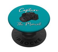 Capture The Moment Photographie Drôle Photographe PopSockets PopGrip Adhésif