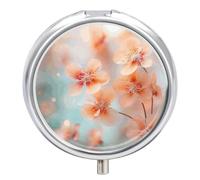 Capture The Moment Pilulier de voyage rond portable 23 compartiments en métal pour comprimés et vitamines