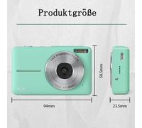 Capturez les merveilles de la vie : appareil photo compact avec zoom 16x, autofocus et stabilisation d'image, facile à utiliser pour les enfants,