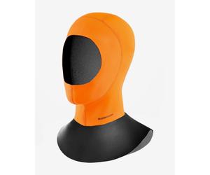 Capuche en néoprène BuddySwim Trilaminate Warmth 2.5 mm orange noir - L