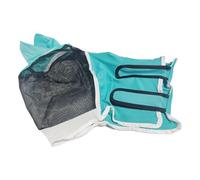 Capuche for Chevaux adaptée aux Petits, Moyens et Grands Masque Respirant Multi-Tailles for collé for prévenir Les moustiques pour Cheval(Blue M)