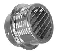 Capuche Pluie Inox Ronde 150mm pour Conduit, Anti-refoulement Extérieur | Acier Inoxydable Argenté, Débit D’air Amélioré, pour Bouche de Hotte et Gaine 150mm