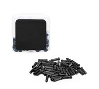 Capuchon à sertir d ' extrémité de câble de vélo 50, Black | Couvercle d ' extrémité de frein de remplacement pour vélo de route, sertissages de pointe de câble, accessoires de